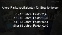 Der Einfluss des Alters